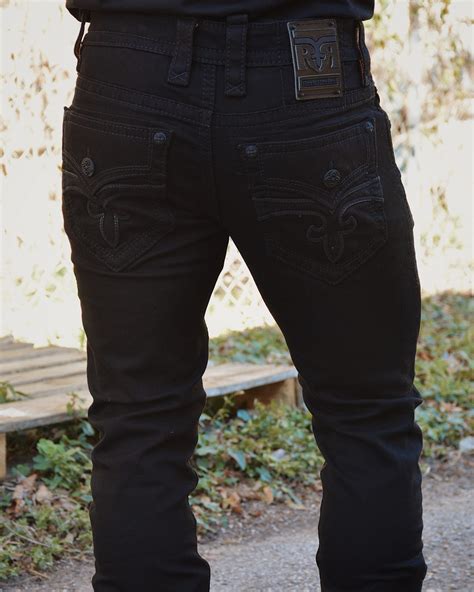 Amazon.com: Rock Revival Jeans Mens Black